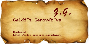 Galát Genovéva névjegykártya